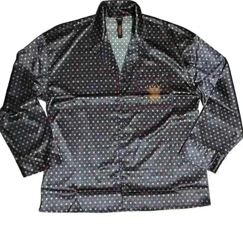 Savage X Fenty Satin Foulard Sleep Shirt Size Medium M‎